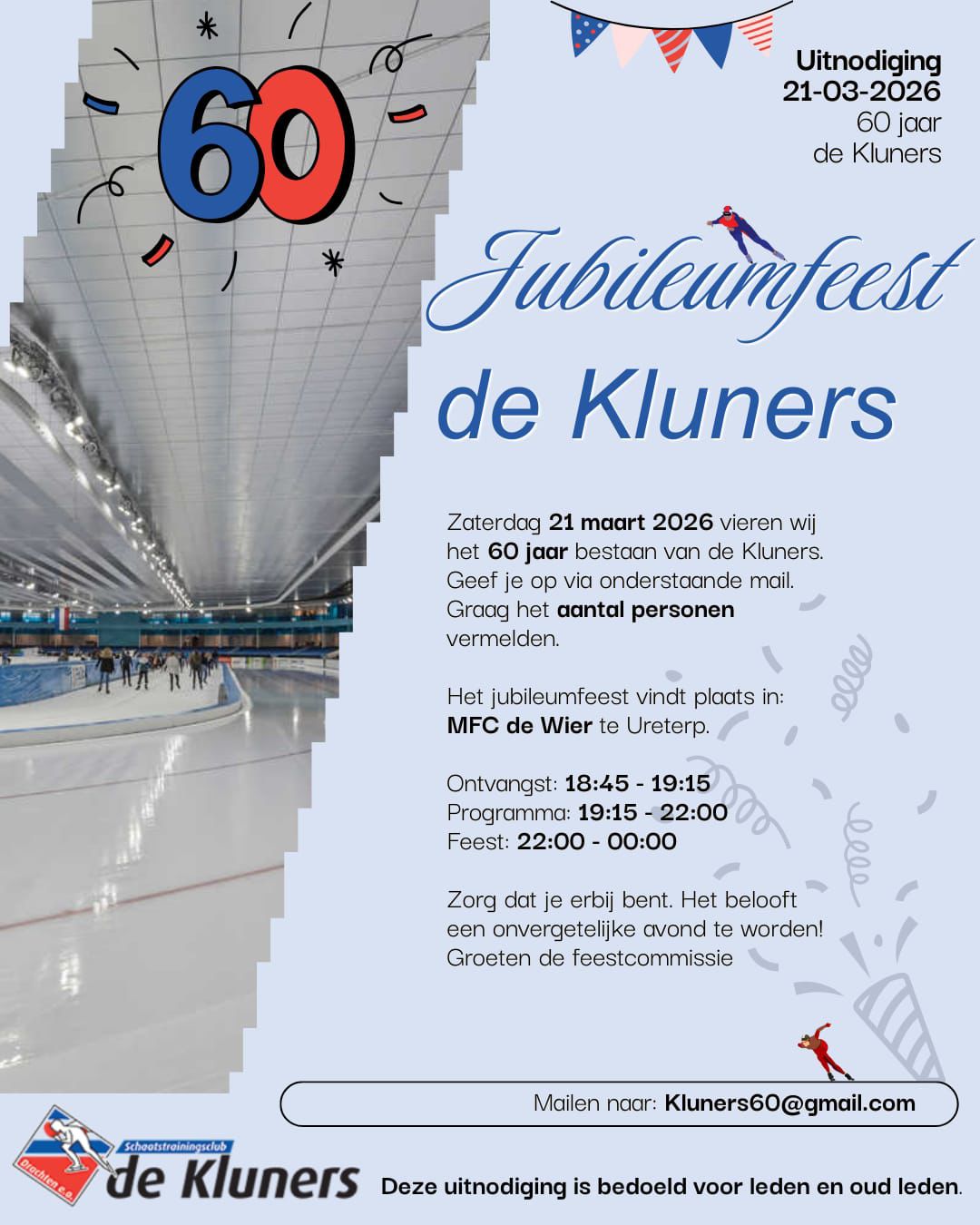 Kluners Jubileumfeest uitnodiging